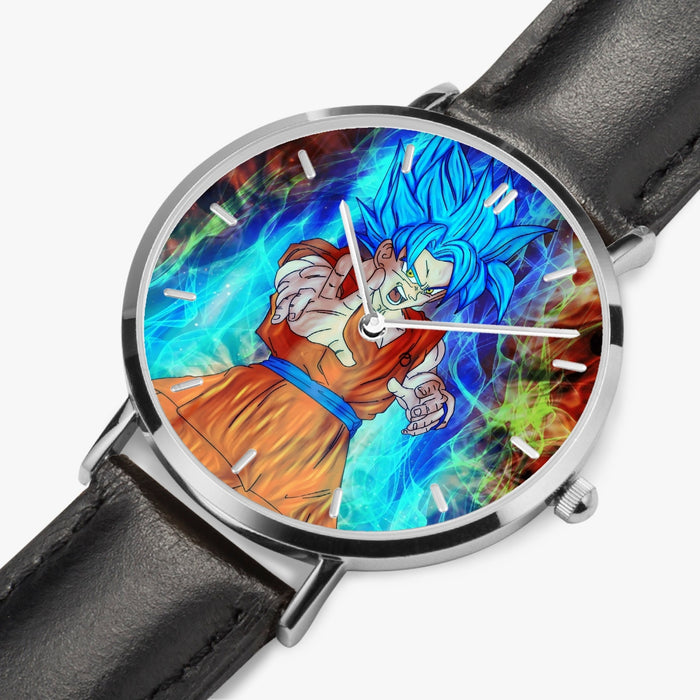 DBZ-Store Epic Goku Super Saiyan God Blue SSGSS Power Aura Watch