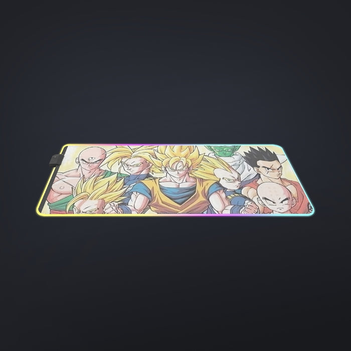 DBZ Goku Vegeta Super Saiyan Krillin Piccolo All Heroes Vibrant Design cool LED Mouse Pad