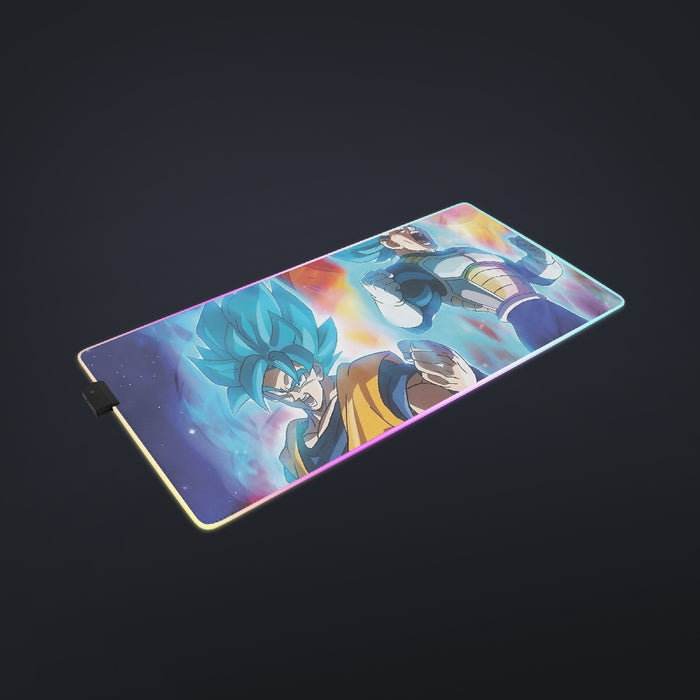 DBZ Legendary Broly Son Goku Vegeta Super Saiyan Blue  cool  LED  Mouse Pad