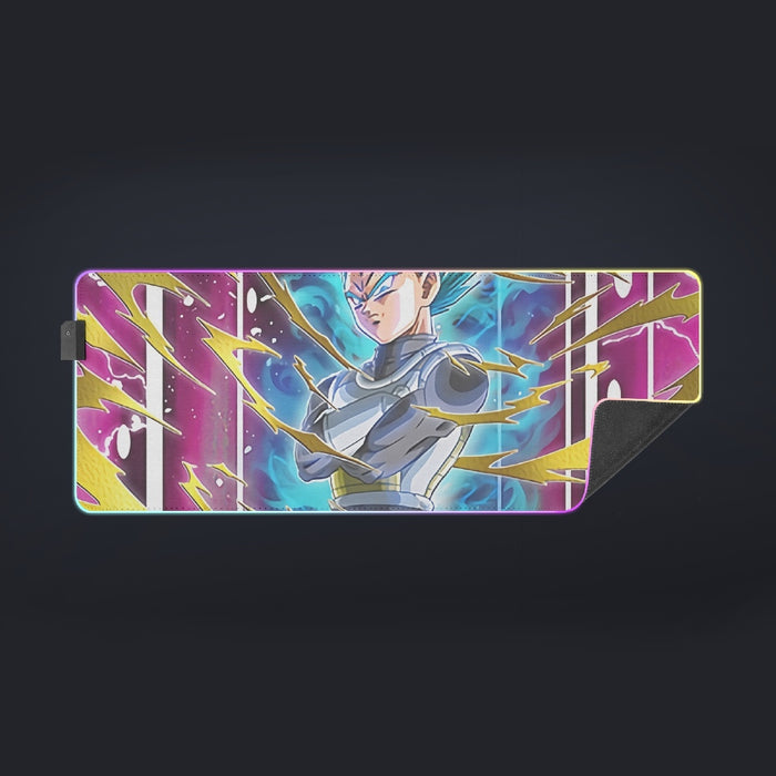 Dragon Ball Vegeta Super Saiyan God Blue SSGSS Aura Power Dope Design cool LED Mouse Pad