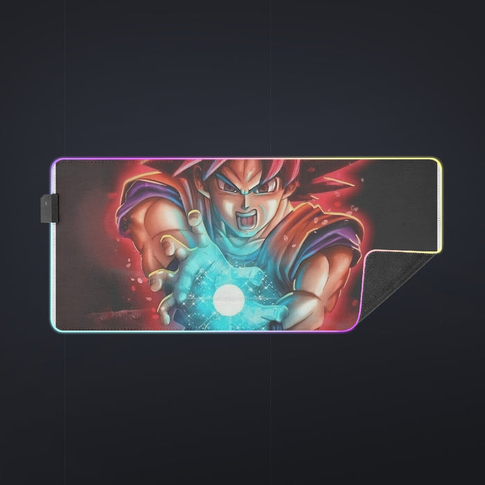 Awesome Red Hair Goku DBZ  cool LED  Mouse Pad