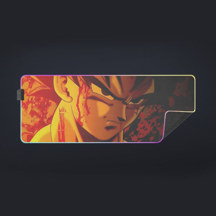 Dragon Ball Z Pissed Serious Son Goku Dope Orange cool LED Mouse Pad