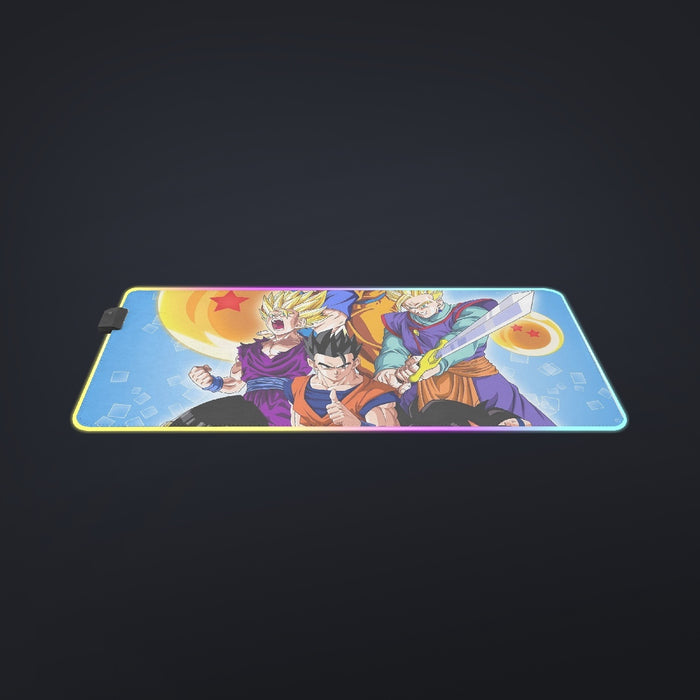 Son Gohan Evolution Dragon Ball Z  cool LED Mouse Pad