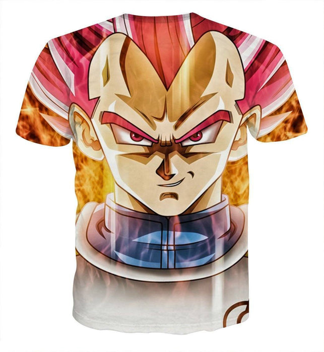 Dragon Ball Vegeta Super Saiyan Rose Portrait Cool T-shirt