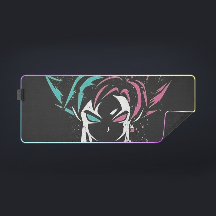 DBZ Goku Super Saiyan God Blue Rose SSGSS Dope Design Cool LED Gaming Mouse Pad