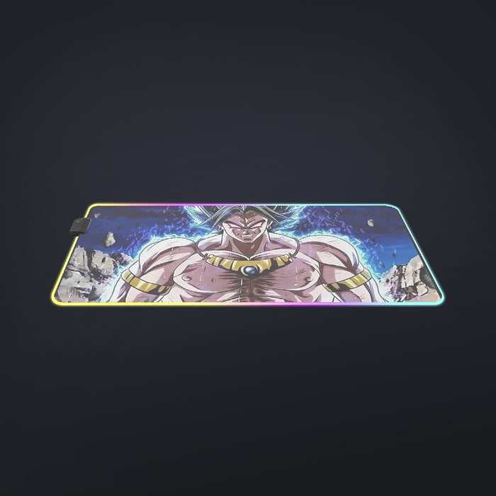 DBZ Legendary Super Saiyan Broly With Black Hair cool LED  Mouse Pad