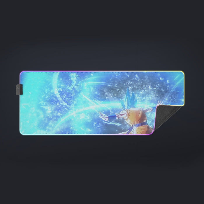 DBZ Goku SSGSS Saiyan God Blue Aura Blasting Streetwear cool LED  Mouse Pad