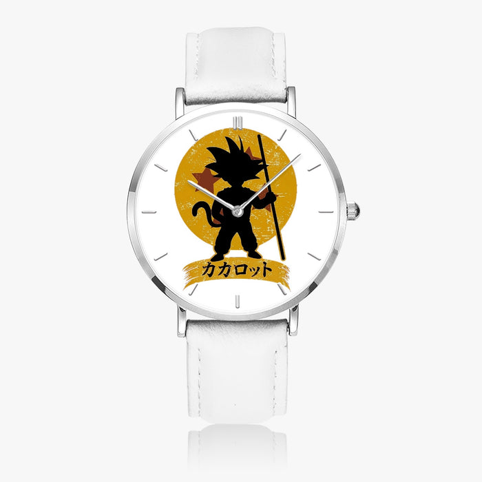 DBZ-Store Cute Kid Goku Shadow Logo White Watch