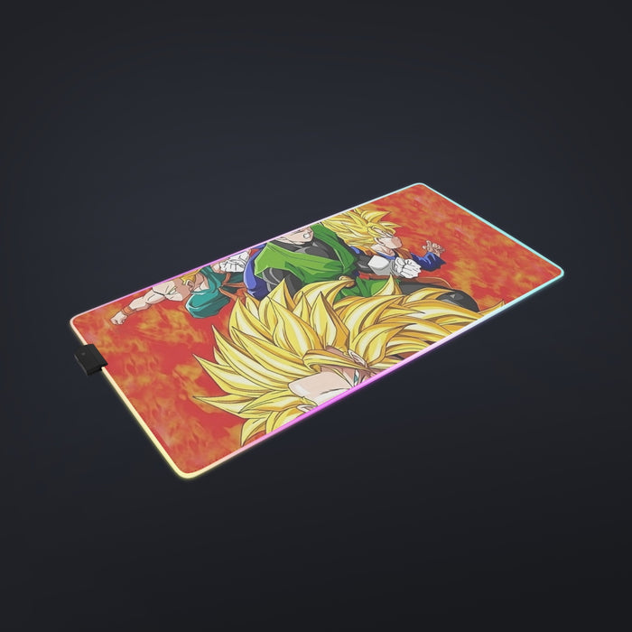 Dragon Ball Goku Super Saiyan 3 Vegeta Gohan Trending Design  cool LED Mouse Pad