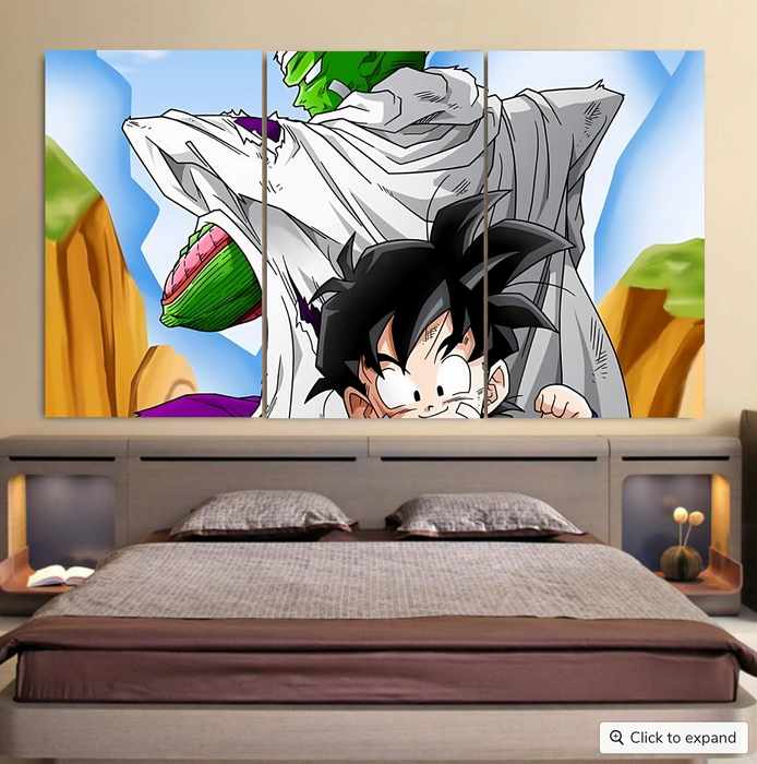 Dragon Ball Amazing Master Piccolo Train Strong Kid Gohan Cool 3pc Canvas