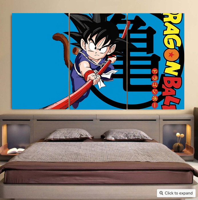 Young Goku Cool 3pc Canvas