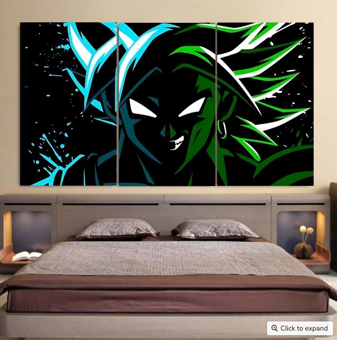 Dragon Ball Super Super Broly Cool 3pc Canvas