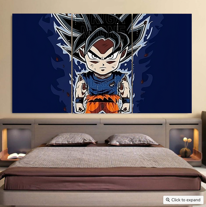 Son Goku Ultra Instinct Cool 3pc Canvas