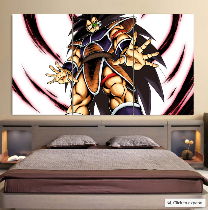 Dragon Ball Z The Well-Known Goku's Brother Raditz Cool 3pc Canvas