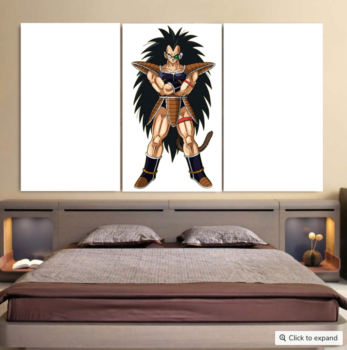 Dragon Ball Z Cool Saiyan Raditz Pride and Proud Cool 3pc Canvas