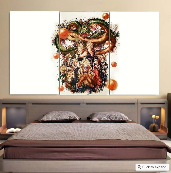 Dragon Ball  Ultimate Shenron x Saiyans Cool 3pc Canvas