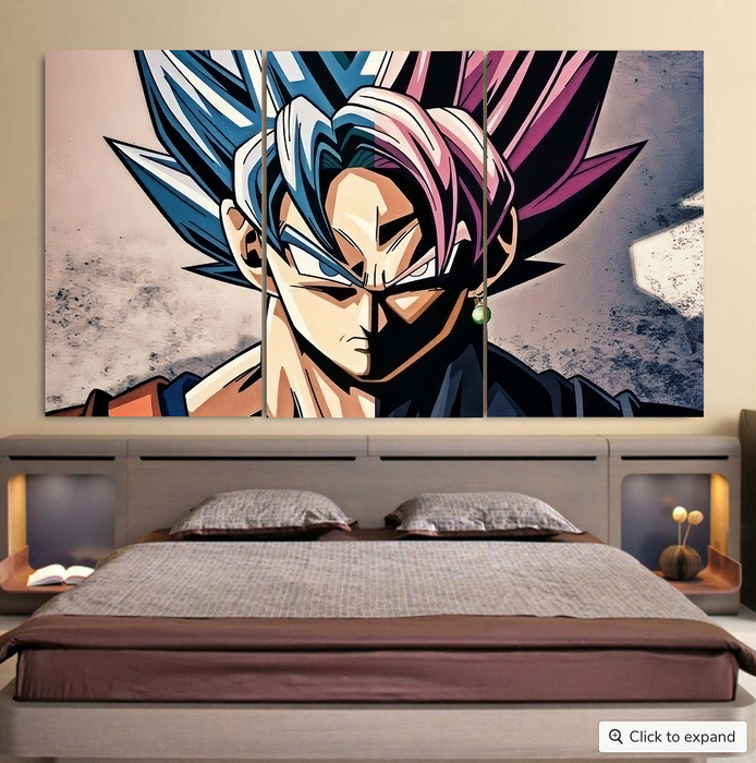 Dragon Ball Super SSGSS Cool 3pc Canvas