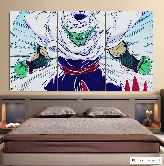 DBZ Evil King Piccolo Release Power Final Battle Fashion Cool 3pc Canvas