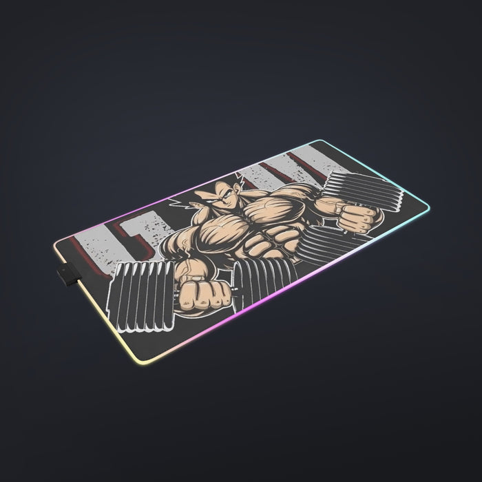 Awesome Training To Beat Goku cool LED  Mouse Pad