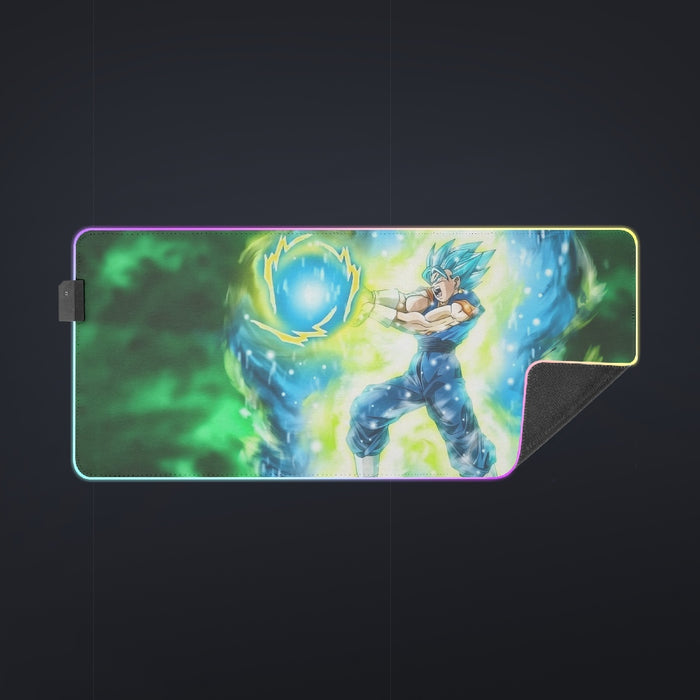 DBZ Goku Super Saiyan Blue SSGSS Kamehameha Power Attack coll  LED Mouse Pad