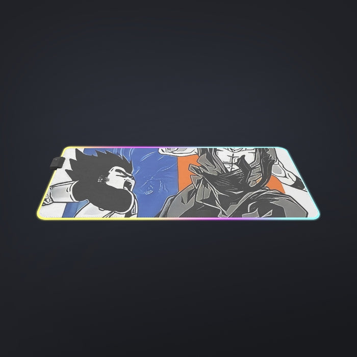 Red Goku And Blue Vegeta Fight Dragon Ball Z cool  LED  Mouse Pad