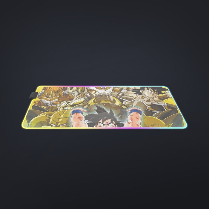 DBZ Goku Spirit Bomb Destroy Villains Cooler Broly Namek Golden cool  LED  Mouse Pad