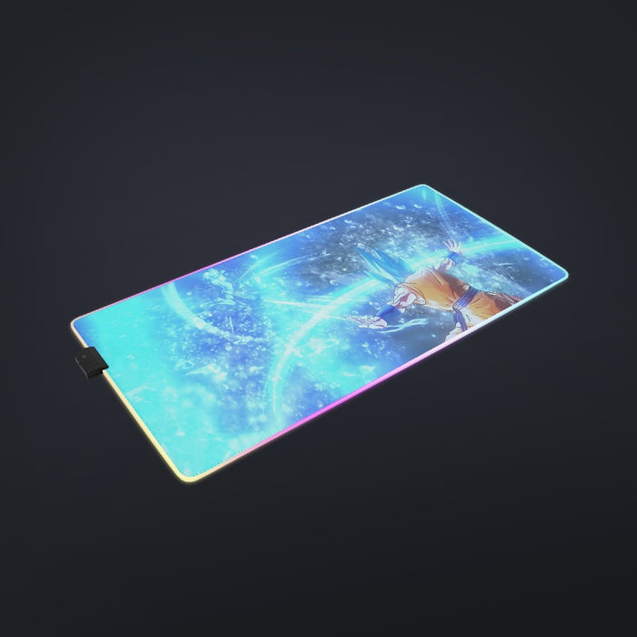 DBZ Goku SSGSS Saiyan God Blue Aura Blasting Streetwear cool LED  Mouse Pad