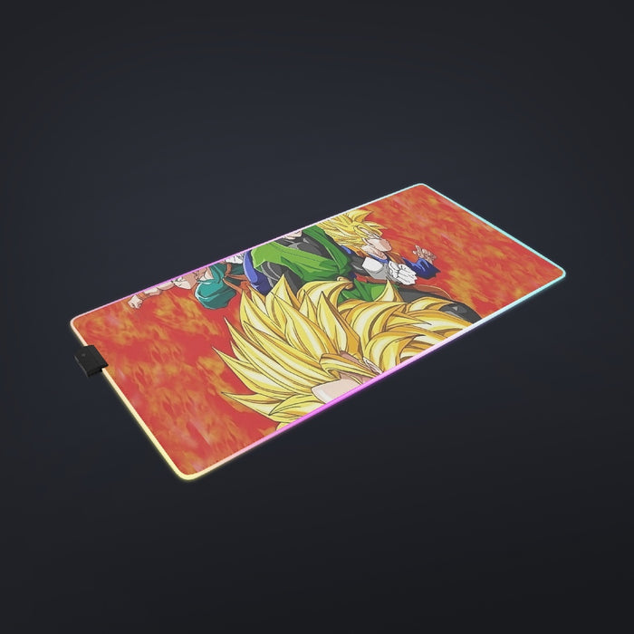 Dragon Ball Goku Super Saiyan 3 Vegeta Gohan Trending Design  cool LED Mouse Pad