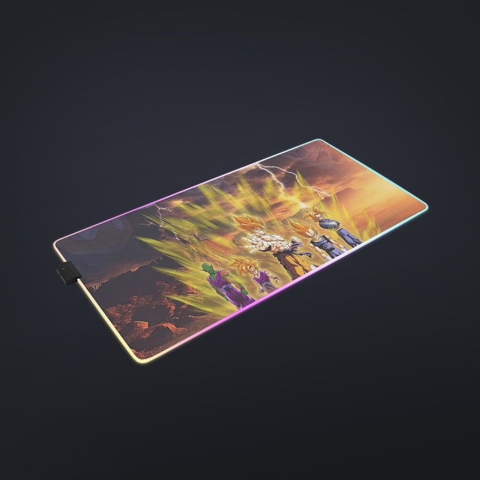 Piccolo Goku And Vegeta Dragon Ball Z  cool LED  Mouse Pad