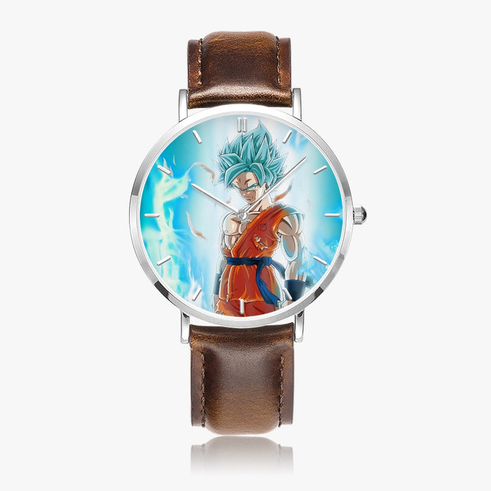 DBZ-Store Serious Super Saiyan Goku 2 Blue Epic Aura Watch