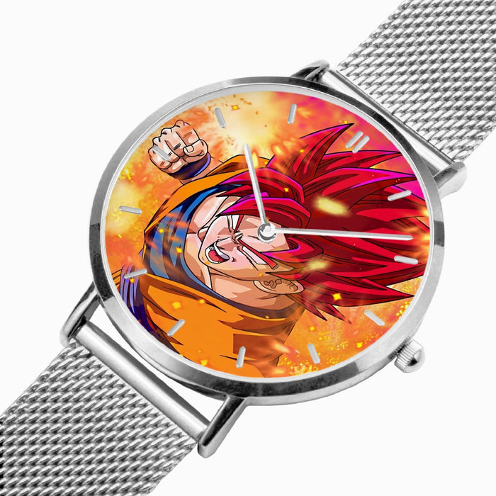 DBZ-Store Dope Super Goku Rage Red Ultra Instinct Watch