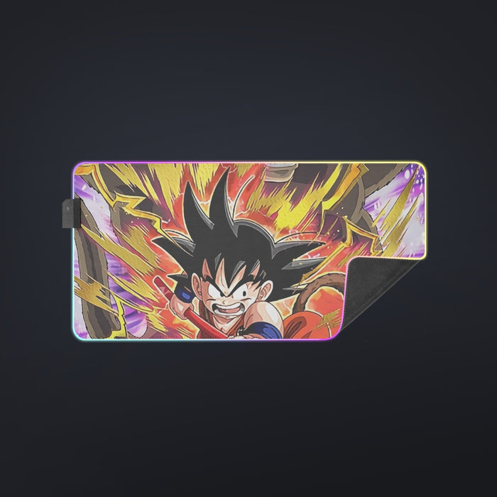 Great Ape Monkey Warrior Angry Kid Goku Fighting 3D cool LED Mouse Pad