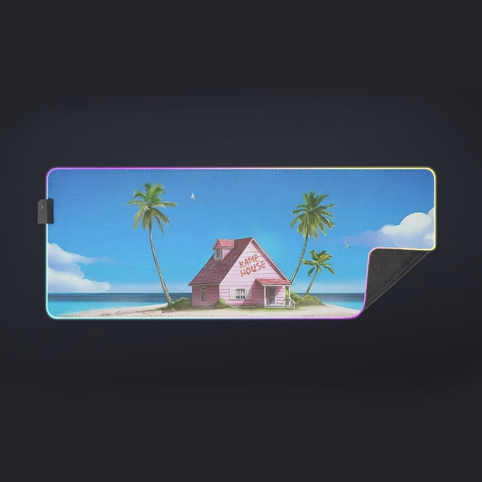 DBZ Master Roshi's Kame House Relax Vibe Concept Graphic cool LED  Mouse Pad