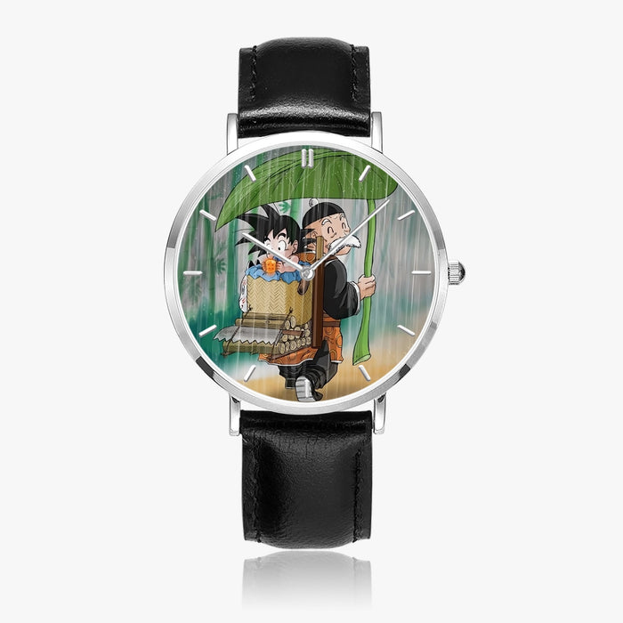 DBZ-Store Cute Kid Goku Super Saiyan Grandpa Gohan Cover in Rain Watch