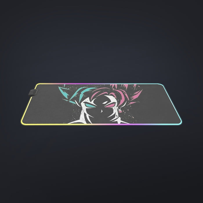 DBZ Goku Super Saiyan God Blue Rose SSGSS Dope Design Cool LED Gaming Mouse Pad