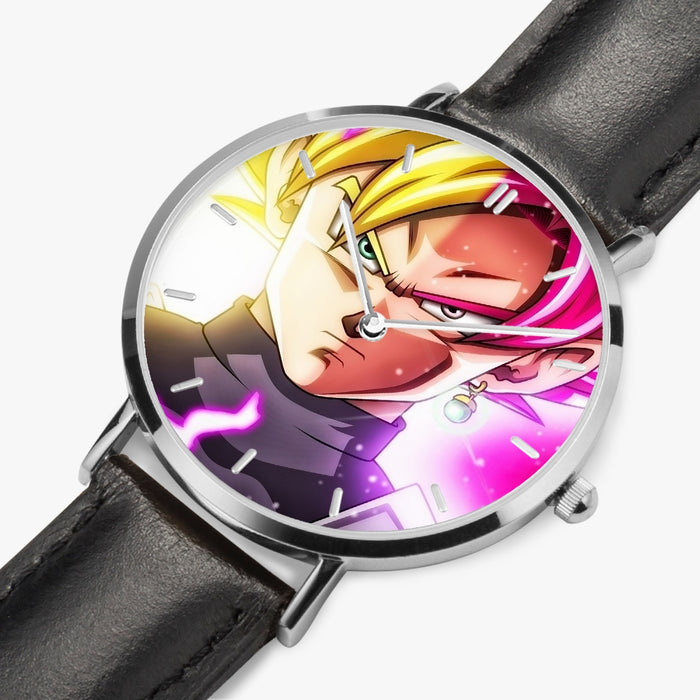 DBZ-Store Dope Goku God Half Rose and Golden Portrait Watch