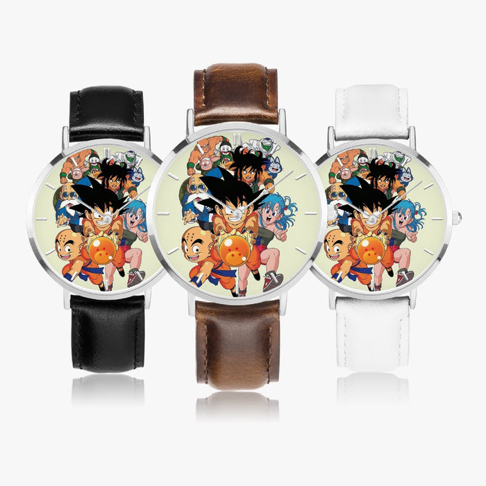 DBZ-Store Funny Kid Goku Master Roshi Bulma Krillin Chasing Dragon Ball Watch