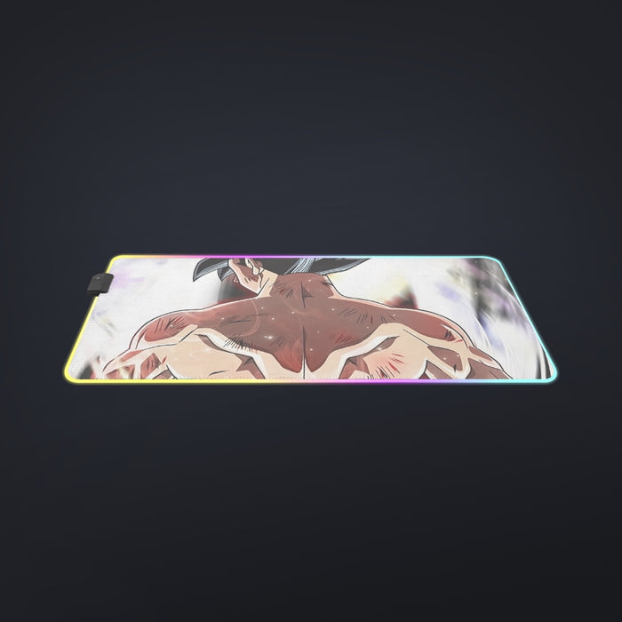 Dragon Ball Goku Damaged Battle Muscular Powerful Aura cool LED  Mouse Pad