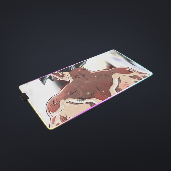 Dragon Ball Goku Damaged Battle Muscular Powerful Aura cool LED  Mouse Pad