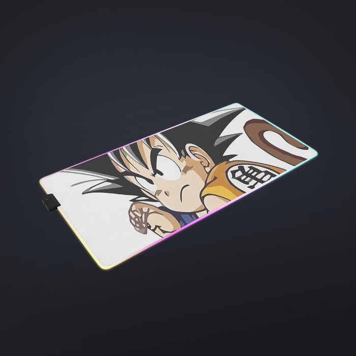 Cute Kid Goku Yellow Clothing Dragon Ball Z cool LED Mouse Pad