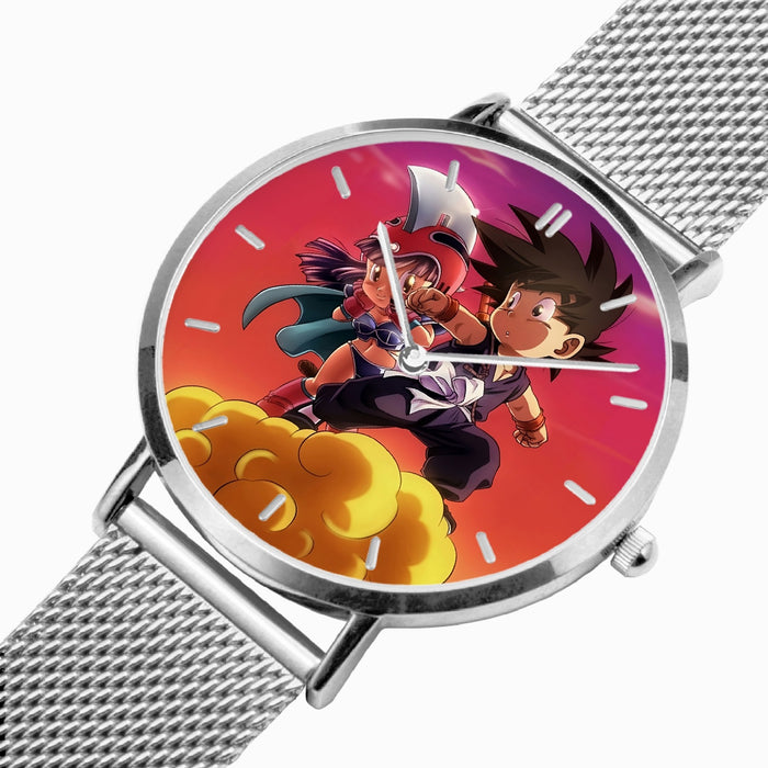 DBZ-Store Amazing Kid Goku & Chichi Flying on Golden Cloud Watch