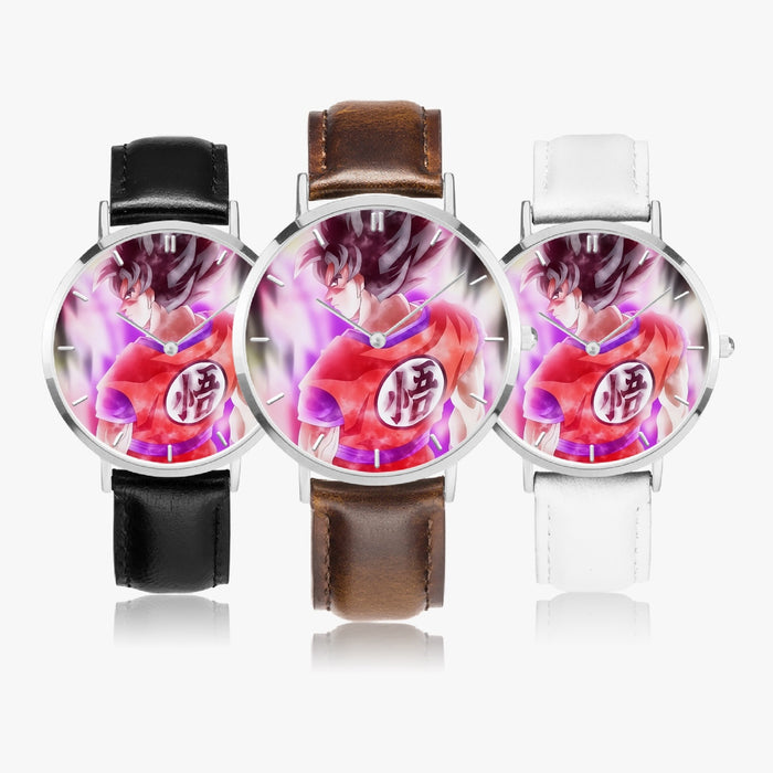 DBZ-Store Awesome Super Goku Kaioken Cool Purple Aura Watch