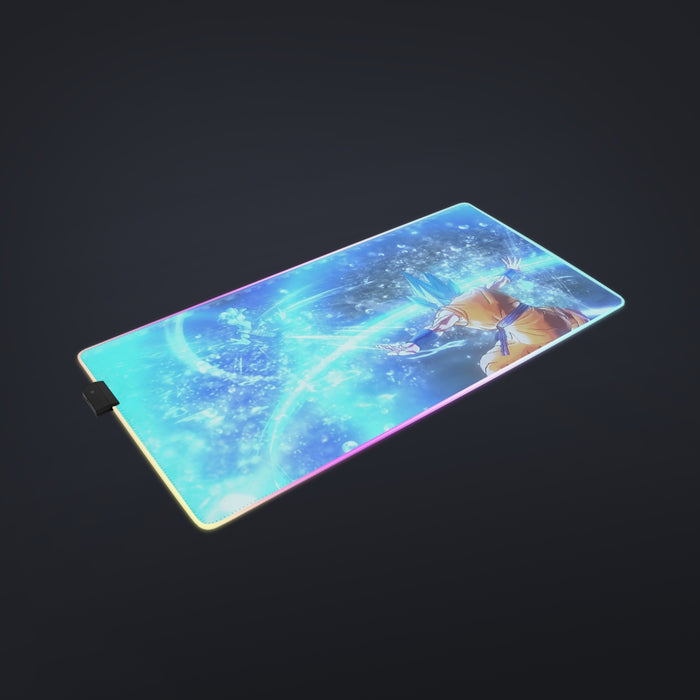 DBZ Goku SSGSS Saiyan God Blue Aura Blasting Streetwear cool LED  Mouse Pad