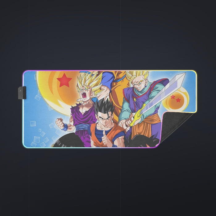 Son Gohan Evolution Dragon Ball Z  cool LED Mouse Pad