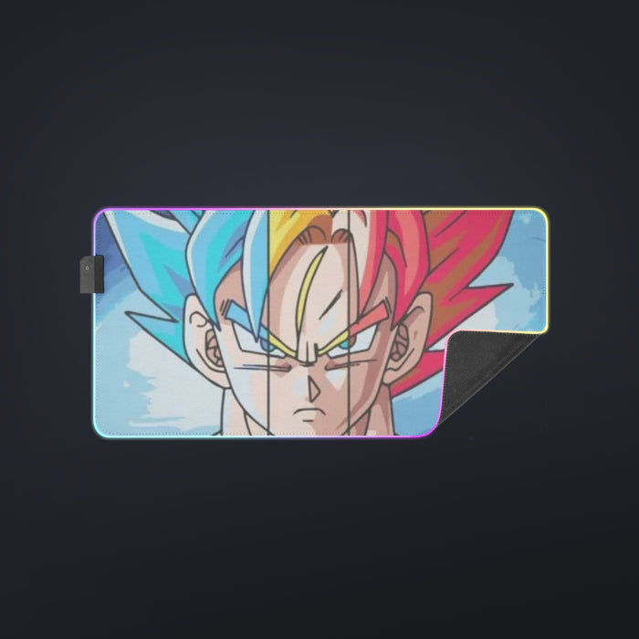 Dragon Ball Super Goku SSJ Blue God  LED Mouse Pad