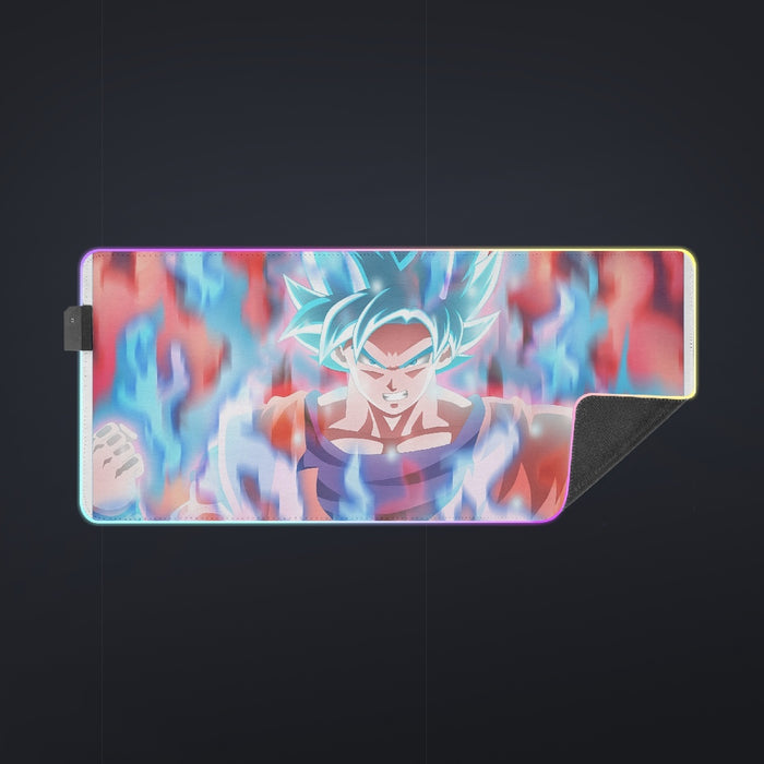 Dragon Ball Super Saiyan Blue Goku cool LED Mouse Pad