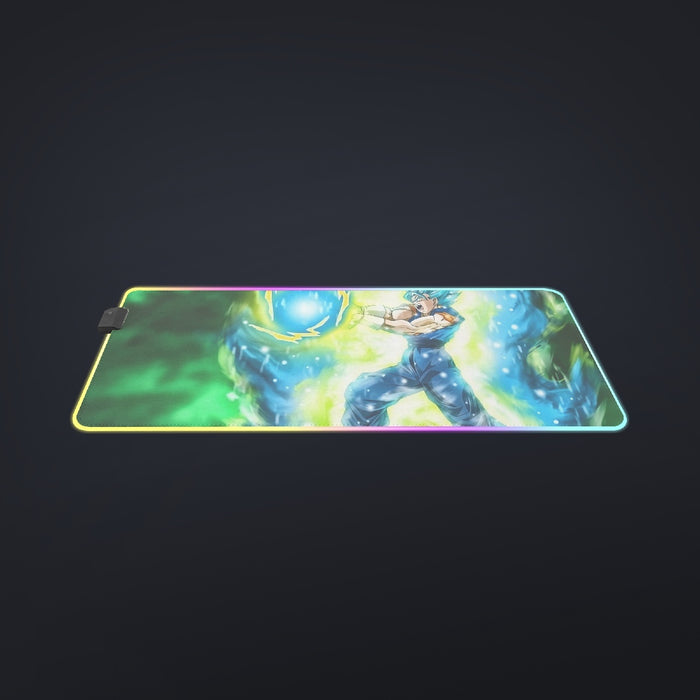 DBZ Goku Super Saiyan Blue SSGSS Kamehameha Power Attack coll  LED Mouse Pad