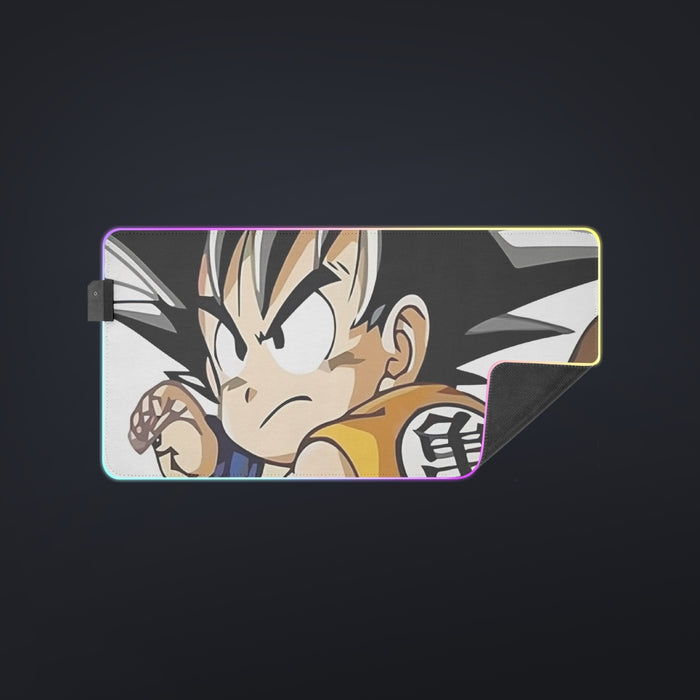 Cute Kid Goku Yellow Clothing Dragon Ball Z cool LED Mouse Pad