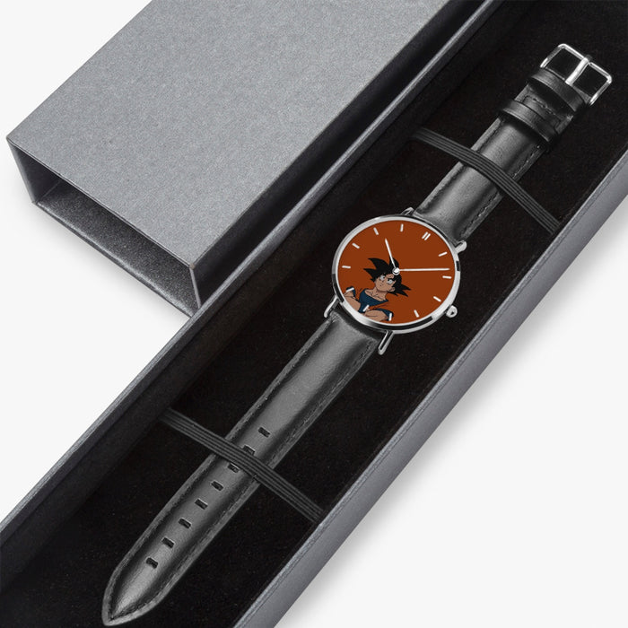 DBZ-Store Awesome Goku Orange Minimalistic Background Watch