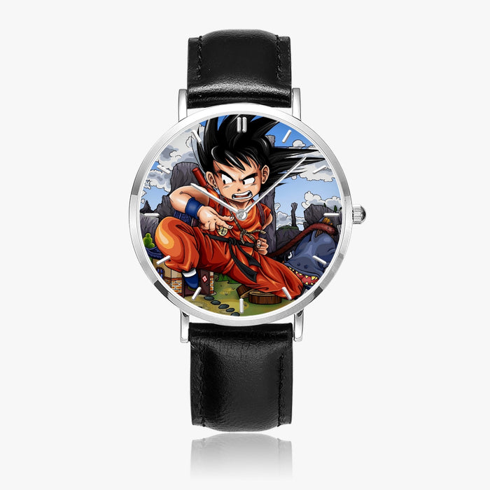 DBZ-Store Cool Angry Kid Goku Sky Clouds Blue Watch